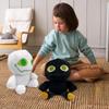 Adenzai Slap bob Battle Plush (Black - White) Cute Halloween Plush Toy  Soft Stuffed Animal Plushie, Gift for Kids & Adults, Perfect for Birthday, Party view 4