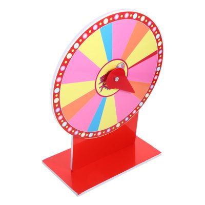 ifundom DIY Prize Wheel Game Lottery Turntable Colorful Lights for Parties Trade Shows and Carnivals Lightweight and Design Fun for Ages