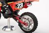 Aluminum 7075 Alloy Chain Tension Rear Swing Arm (Larger Inner Bearings) for LOSI 1:4 Promoto MX Motorcycle Dirt Bike RTR FXR LOS06000 LOS06002 Upgrades - Blue view 3