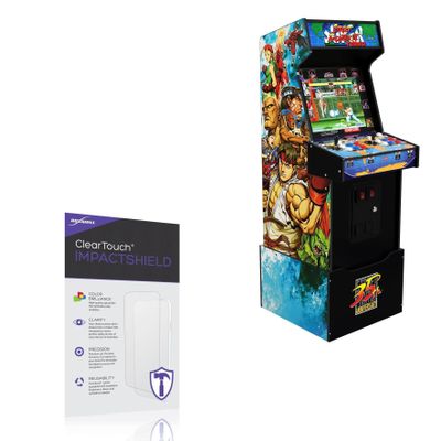 BoxWave Screen Protector Compatible with Arcade1Up Capcom Legacy Arcade Game Shinku Hadoken - ClearTouch ImpactShield (2-Pack), Impenetrable Screen Protector Flexible Film