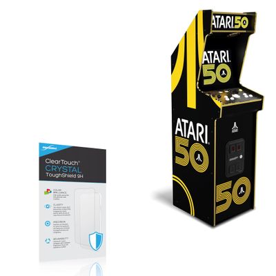 BoxWave Screen Protector Compatible with Arcade1Up Atari 50th Anniversary Deluxe - ClearTouch Crystal ToughShield 9H (2-Pack), Clear 9H Tough Flexible Film Screen Protector