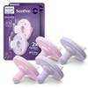 Philips Avent Soothie Baby Pacifiers - 100% Silicone Pacifiers for Babies 3-18 Months, One-Piece Design, BPA-Free, Extra Durable, Lilac and Pink, 4 Pack, Model SCF192/70 view 1