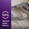 Philips Avent Soothie Baby Pacifiers - 100% Silicone Pacifiers for Babies 3-18 Months, One-Piece Design, BPA-Free, Extra Durable, Lilac and Pink, 4 Pack, Model SCF192/70 view 4