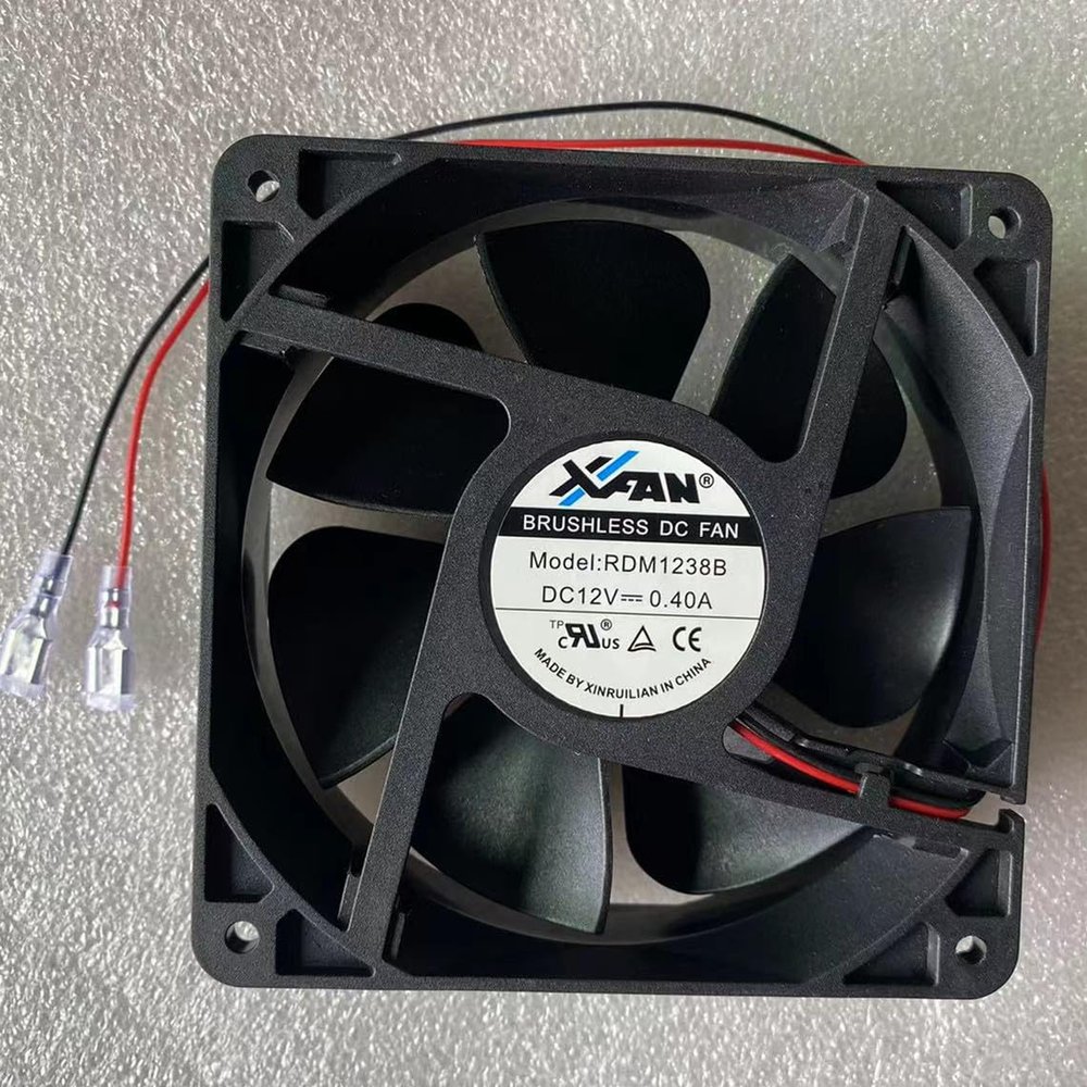 AJSWISH RDM1238B DC12V 0.40A 12CM 12012038mm Cooling Fan for RDM1238B DC Fan