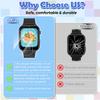 Kids Smart Watch with 2 Screen Protectors, 1.5'' Touch Screen, 26 Games, Audiobook, Learn Card, HD Camera, Video, Pedometer, Alarm Clock - Educational Wristwatch Learning Toy Fun for Birthday Gifts view 2