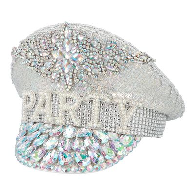 Boland 01449 Sparkling Party Hat, Hat for Theme Party or Carnival, Accessory for Fancy Dress Costumes and Festivals