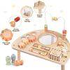 Activity Table for 1 Year Old, Montessori Toys for 1 2 Year Old Girls Boy Gifts, 8 in 1 Wooden Sensory Play Table for Toddler 1-3, Learning Toys for Baby 12-18 Months 1st Christmas Birthday Gifts view 4