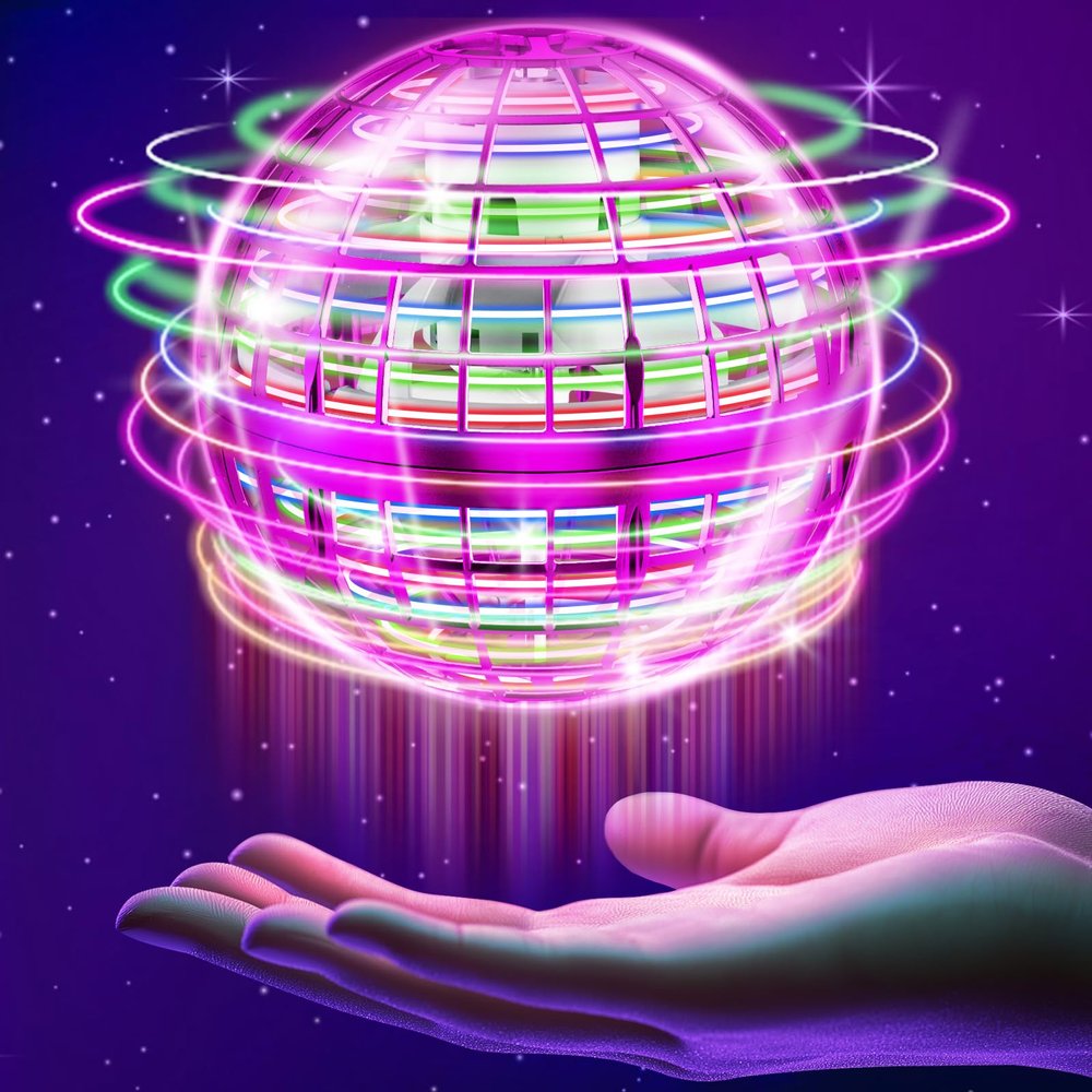 Flying Orb Ball Toys-2025 Upgraded Hover Magic Boomerang BallGalaxy Ball Kids Adults Cool Outdoor Indoor Outdoor Toy Gifts for 6 7 8 9 10+ Year Old Boys Girls-Purple