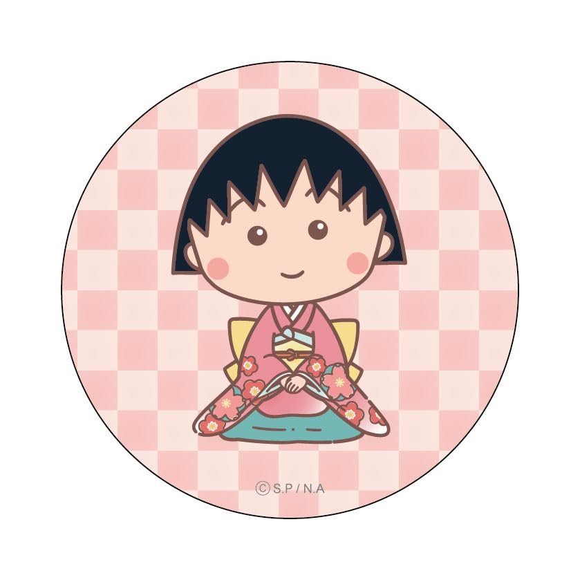 Chibi Maruko-chan Momoko Sakura Magikaru! Can Badge Chibi Maruko-chan 5