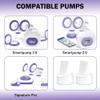 8Pcs Duckbill Valves Compatible with Lansinoh Signature Pro/Smartpump 3.0/Smartpump 2.0, for Lansinoh Breast Pumps Replacement Duckbill Valves, Lansinoh Duckbill Valve Parts view 2