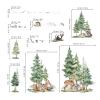 decalmile Large Pine Tree Mountain Wall Decals Woodland Animal Deer Fox Wall Stickers Kids Boys Bedroom Playroom Wall Decor (XL) view 4