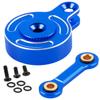 RcarmubWow RC Direct Mount Servo Saver 23T Spline Upgrades Part for 1/10 Big Rock 3S BLX,Granite/Senton/Vorteks 3S BLX &Mega550,Kraton/Outcast 4S BLX,Alloy Servo,Replace ARA340181,Navy Blue view 1