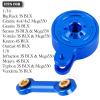 RcarmubWow RC Direct Mount Servo Saver 23T Spline Upgrades Part for 1/10 Big Rock 3S BLX,Granite/Senton/Vorteks 3S BLX &Mega550,Kraton/Outcast 4S BLX,Alloy Servo,Replace ARA340181,Navy Blue view 2