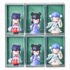 6Pcs Acrylic Display Case for Minifigures,Clear Display Box with ID Card Slot ,Wall Mounted Dustproof Display Cabinet Box for Minifigures(Green) view 1