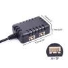 QIXIAMO 7.4V Battery USB Charger Cable with 2 H-3P Connector for Car Rock Crawler FPV rone Quadcopter, 56.5cm, Black view 4