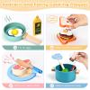 35 PCS Wooden Play Kitchen Accessories, Pretend Play Kitchen Toys for Kids Toddlers, Wooden Play Cooking Set Play Food Cookware Pots Pan Dishes, Gifts for Girls Boy 3 4 5 6 Years Old view 4