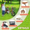Glyncipher 12 inch Trike, Kids Tricycle, Ages 3+, Beginner Riders, Front & Rear Basket, Passenger Seat, Yellow view 4
