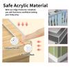 0.8 in x 9.84 FT,Clear Edge Protector Strip Sharp Edge Wrap Cover Tape, Self Adhesive Protective Bumper Guards for Cabinet Door Desk Glass Table Bed Furniture, Kitchen Countertop, Waterproof view 3