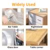 0.8 in x 9.84 FT,Clear Edge Protector Strip Sharp Edge Wrap Cover Tape, Self Adhesive Protective Bumper Guards for Cabinet Door Desk Glass Table Bed Furniture, Kitchen Countertop, Waterproof view 4