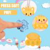 14pcs Animal Pop Fidget Toys Party Favors, Silicone Animal Fidget Sensory Toys Soft Keychain Bubble Popping Toy Packs for Treasure Box Toys Gift Bag Fillers Kids Prize Treasure Box view 3