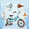 BABY JOY Kids Bike, 12 Inch Girls Bike w/Removable Basket (Turquoise) view 4