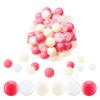 FHRILEK Ball Pit Balls-Star Ball Pit Balls for Kids,Plastic Balls for Ball Pit, Crush Proof Play Balls BPA Free Non-Toxi (Pink+Milky White+Transparent, 170PCS) view 1