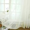 HooHero White Exquisite Peacock Embroidery Five Colors Available 50 Wide Sheer Curtains Home Decoration Living Kids Nursery Room Voile Curtain Rod Pocket Top view 2