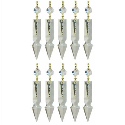 20pc Chandelier Crystal Prisms Clear Medium Arrowhead