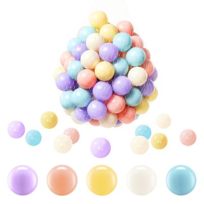 FHRILEK Ball Pit Balls, Safe Non-Toxic BPA-Free Crush-Proof Plastic Balls for Toddlers, Kid's Birthday & X-mas Gift, for Indoor Playpens/Party Decorations/Amusement Activities(170 Count & 5 Colors)