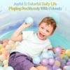 FHRILEK Ball Pit Balls, Safe Non-Toxic BPA-Free Crush-Proof Plastic Balls for Toddlers, Kid's Birthday & X-mas Gift, for Indoor Playpens/Party Decorations/Amusement Activities(170 Count & 5 Colors) view 4