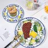 100pcs Capri Lemon Party Plates - Blue & Yellow Lemon Theme Decorations (9" & 7" Plates) view 4