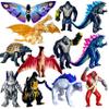 TwCare Set of 12 Godzilla x Kong: The New Empire, Dinosaur Dragon Toys Action Figures, Evolved Basic Exquisite Battle Roar B.E.A.S.T. Glove Shimo Frost Bite Mecha King Ghidorah Cake Toppers Pack view 1