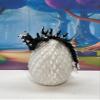 3D Printed Baby Dragon with Dragon Egg, 6" Articulated Back and White Cherry Blossom Baby Dragon, Home Decor Executive Desk Toys,Fidget Toys for Autism/ADHD BD004-BW view 2