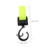 PartyKindom Stroller Hook Fastener Multi-Purpose Stroller Bag and Diaper Bag Hook Easy Installation Motorcycles Electric Bikes Tape Design Green view 3