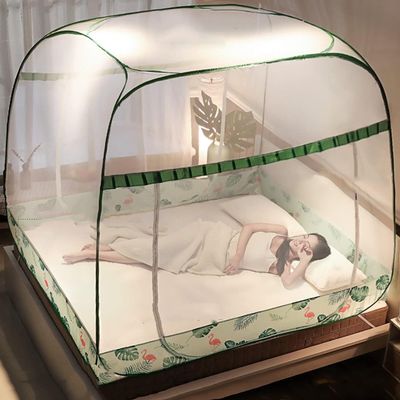 RhLLvJ Bedspread Mosquito Net, Collapsible Mosquito Net Bedspread, Pop-up Mosquito Net Tent, Portable Travel Mosquito Net(1.8 * 2.0m)