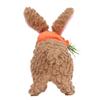 Hopearl Hopping Rabbit with LED Ears Carrot Backpack Interactive Plush Bunny Toy with Sounds Animated Walking Wiggle Light up Ears Twitch Nose Gift for Toddlers, Brown, 7'' view 4