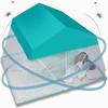 RhLLvJ Mosquito Net for Bed,Pop UP Mosquito Net Tent Curtains, for Bed Tent,Folding Design with Net Bottom for Adults(C,80 * 190 * 100cm) view 2