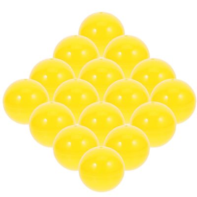 IMIKEYA 25pcs Plastic Ball 3cm Bingo Ball Hollow Raffle Pingpong Ball Round Capsule Prize Drawing Balls for Halloween Game Night Party Carnival