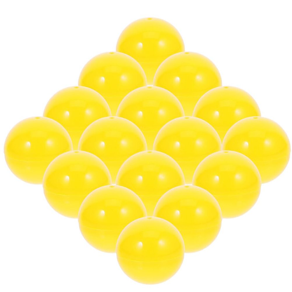 IMIKEYA 25pcs Plastic Ball 3cm Bingo Ball Hollow Raffle Pingpong Ball Round Capsule Prize Drawing Balls for Halloween Game Night Party Carnival