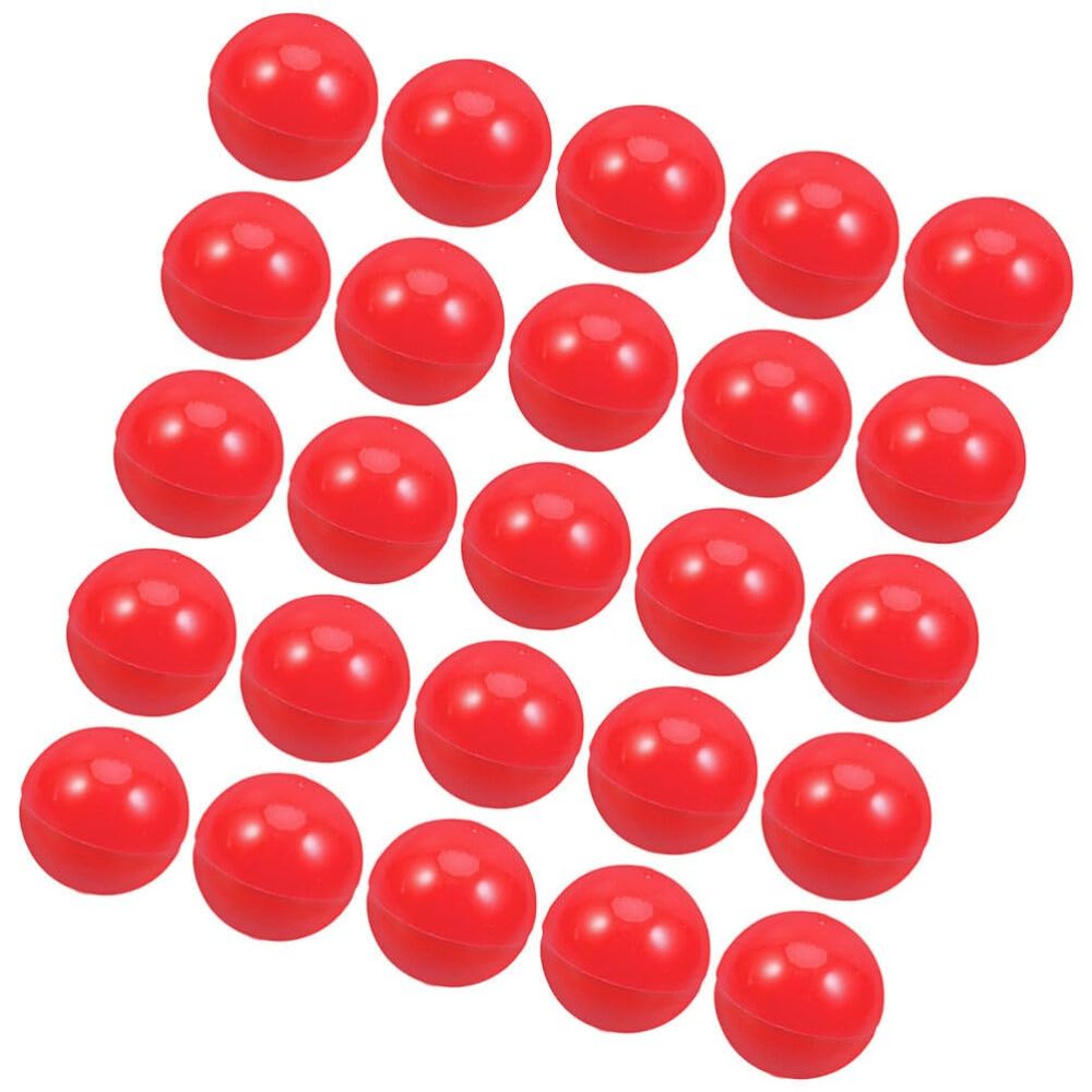IMIKEYA 25pcs Plastic Ball 3cm Bingo Ball Hollow Raffle Pingpong Ball Round Capsule Prize Drawing Balls for Halloween Game Night Party Carnival