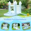 FOOING Blue Bounce House, Inflatable Bounce House with Air Blower, Jumping Castle Bounce House with Ball Pit for Party, Wedding, Backyard Easy to Set Up, Safe for Family view 2