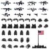 MaozyHomie 51 Pcs Toy Soldiers Figures US Camouflage Weapons Army Battle Toy Set - Weapons Pack Military Accessories Kits Toys Building Blocks Compatible with Major Brand, 3 Years Old and up view 1