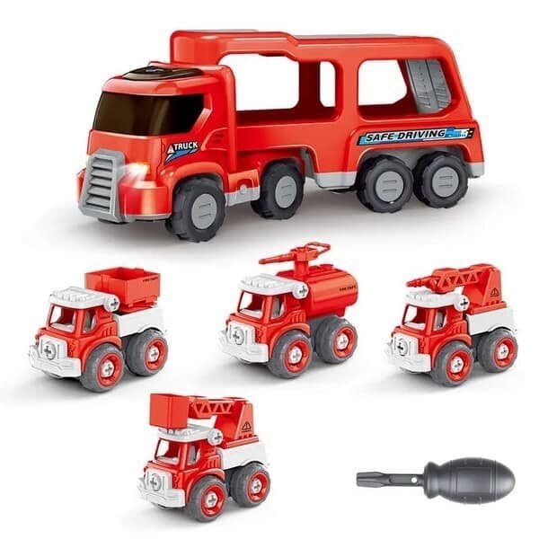 Bavytoy Fire Engine Set with Screwdriver