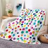 Baby Blanket for Girls Boys, 40x30 Inches Soft Baby Flannel Blankets with Clolrful Rainbow Polka Dots Pattern, Warm Blanket Bed Throws for Newborn, Infant, Babies, Colorful view 1