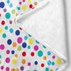 Baby Blanket for Girls Boys, 40x30 Inches Soft Baby Flannel Blankets with Clolrful Rainbow Polka Dots Pattern, Warm Blanket Bed Throws for Newborn, Infant, Babies, Colorful view 4