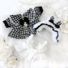 G.triger Gingham Check Dress & Rabbit Ear Headdress Set for Plush Toys [for 3.9 - 5.9 inches (10 - 15 cm)] g.triger G.triger Gee Trigger for Pushing Sewing view 1