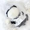 G.triger Gingham Check Dress & Rabbit Ear Headdress Set for Plush Toys [for 3.9 - 5.9 inches (10 - 15 cm)] g.triger G.triger Gee Trigger for Pushing Sewing view 3