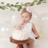 Boho Natural Birthday Hat For Baby - 1st Birthday Party Hat DecorationsBaby Girl 1st Birthday HeadwearFirst Birthday Glitter Crown For BabiesKids Party Photo Booth Prop Hat view 3