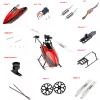 BONKZEBU RC Aircraft Gear Screw Kit,Wear Anti Drop RC Aircraft Gear Screw Upgrade Kit, High Stable Performance RC Helicopter Accessory,for WLtoys XK K110s RC Aircraft view 3