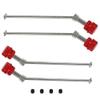 Steel RC CVD Drive Shaft + Wheel Hex Nuts Upgrades Part for Arrma 1/5 KRATON 8S BLX,Outcast 8S BLX (Red) view 3